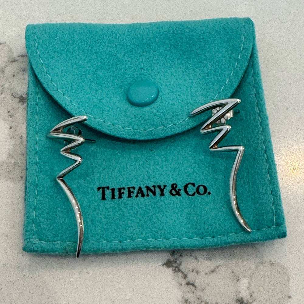 Tiffany & Co. Paloma Picasso Scribble Zig Zag Earrings